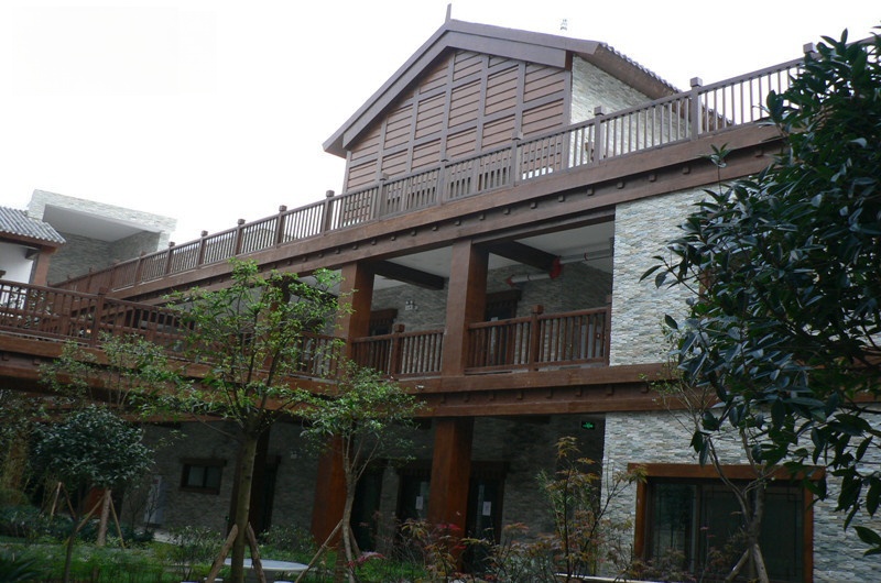 3北川商業街 GRC仿木紋廠家